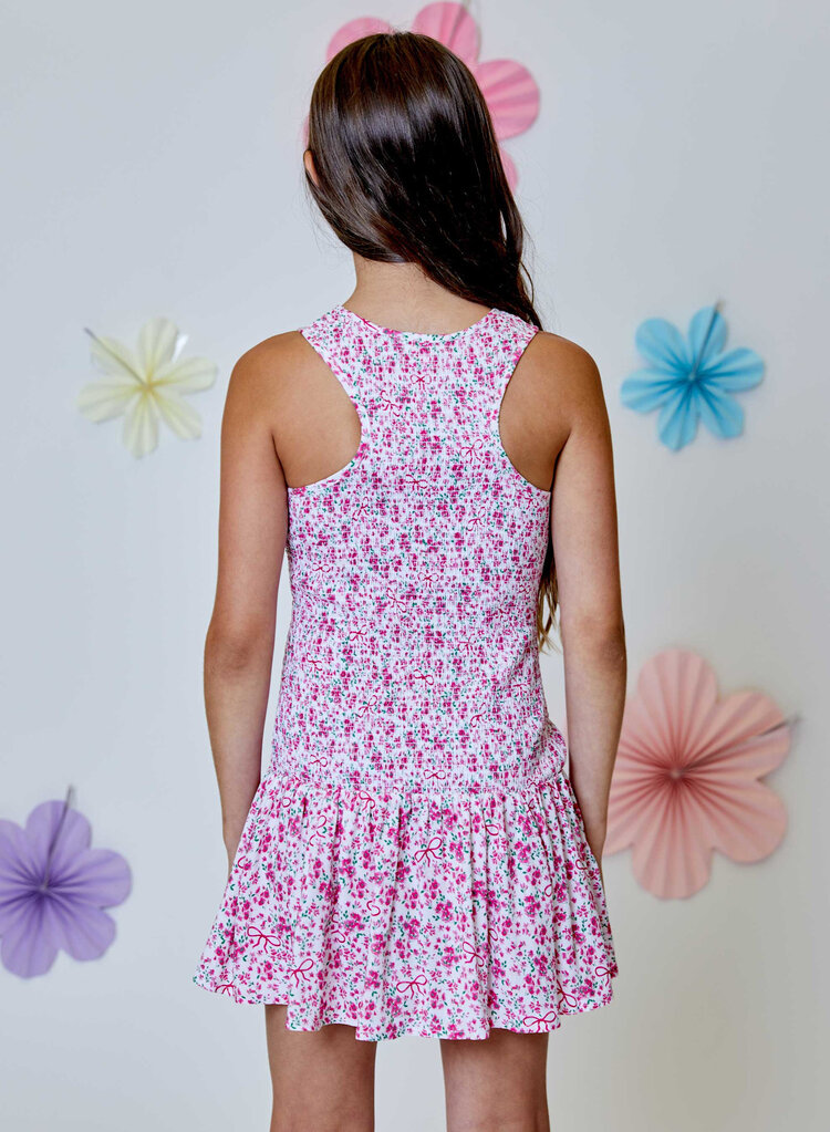 Design History Giggle Pink Floral Combo Dress