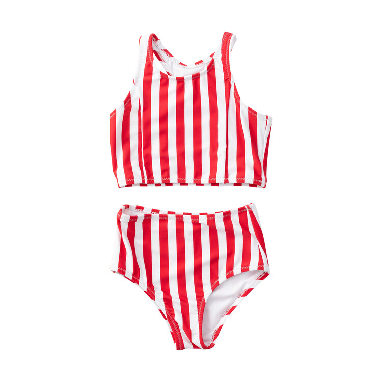 Prodoh Girls' Beachcomber Bikini Watermelon Stripe