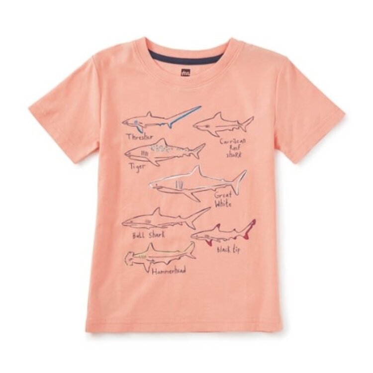 Tea Collection Shark Tales Graphic Tee