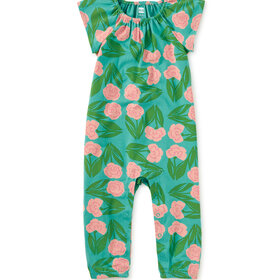 Tea Collection Carnation Floral Tulip Baby Romper