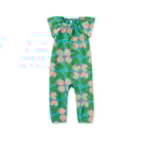 Tea Collection Carnation Floral Tulip Baby Romper