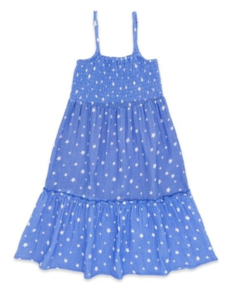FEATHER 4 ARROW Blue Star Marina Dress