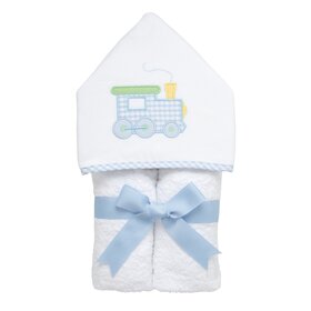 3 Marthas 3 Martha's Hooded Towel - Train