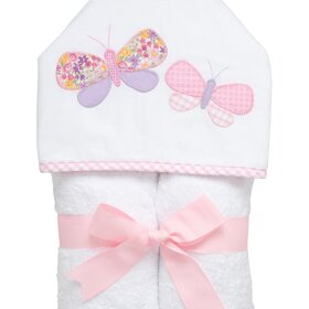 3 Marthas 3 Martha's Hooded Towel - Butterfly Kisses