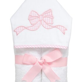 3 Marthas 3 Martha's Hooded Towel - Pink Bow