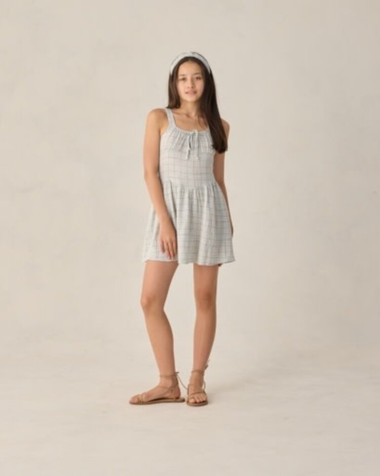 Rylee + Cru LLC Blue Plaid Primrose Mini Dress