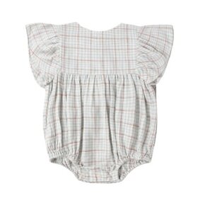 Rylee + Cru Inc. Blue Plaid Kalea Romper