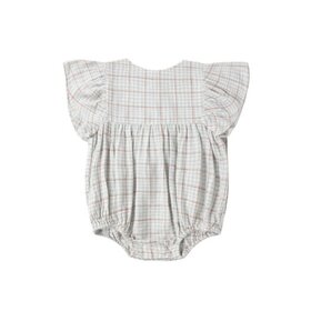Rylee + Cru Inc. Blue Plaid Kalea Romper