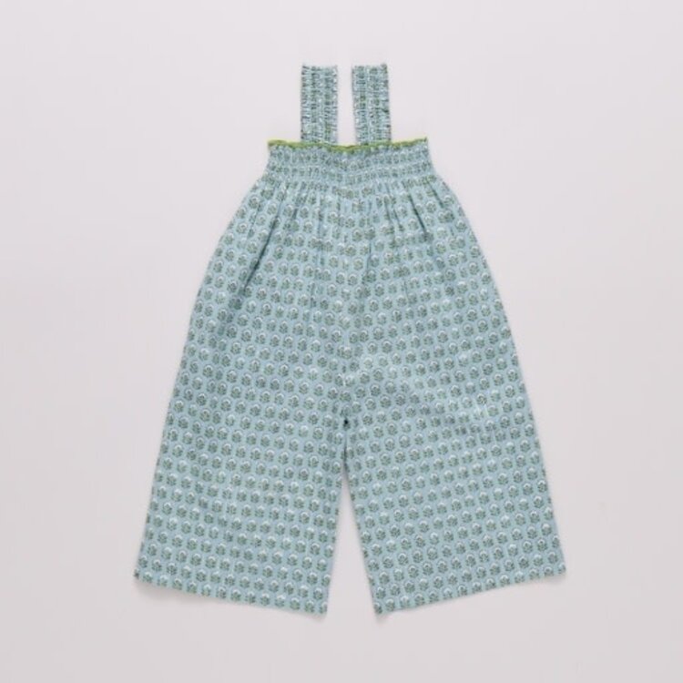 Pink Chicken Prairie Block Print Eleven Romper