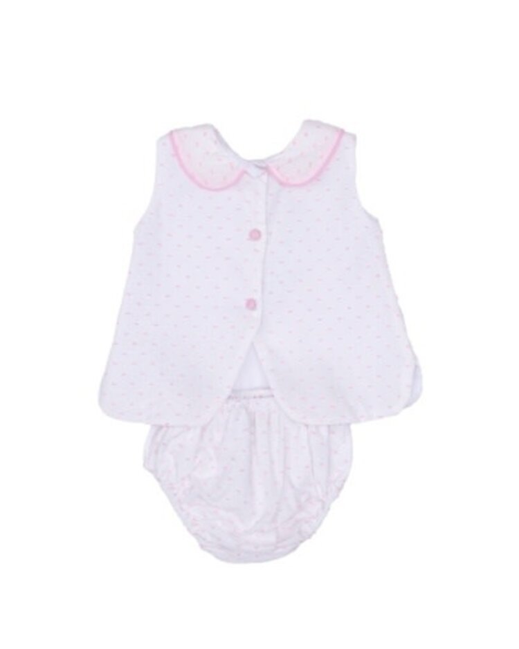 The Oaks Apparel Pink Swiss Dot Raleigh Set