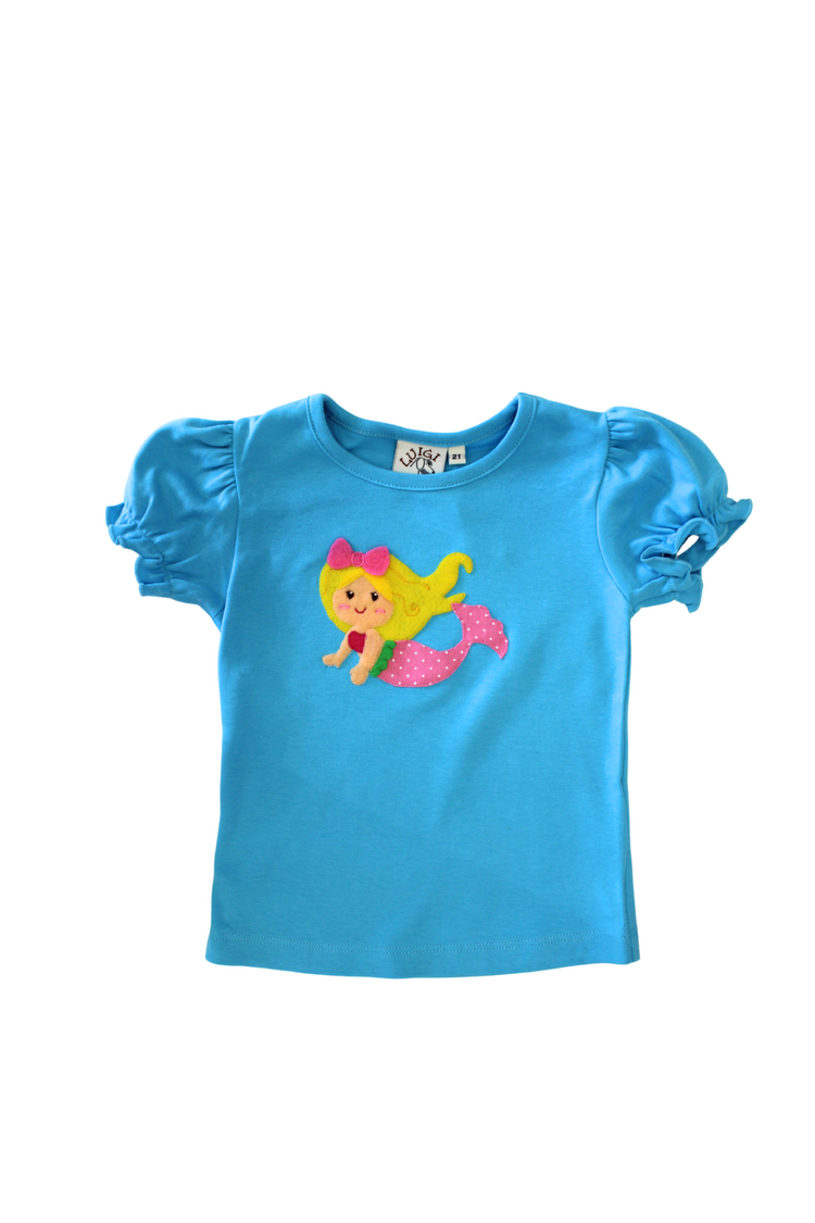 Luigi Kids Blue Mermaid Shirt