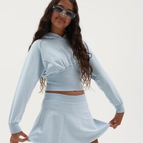 Tenly FRENCH TERRY DOLMAN WAIST PULLOVER HOODIE