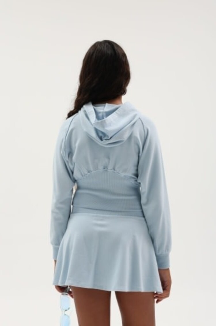 Tenly FRENCH TERRY DOLMAN WAIST PULLOVER HOODIE