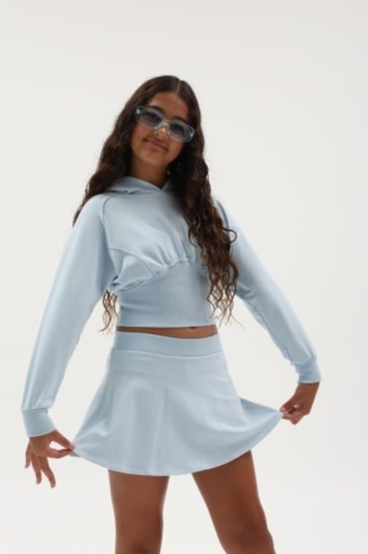 Tenly FRENCH TERRY DOLMAN WAIST PULLOVER HOODIE