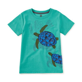 Tea Collection Turtles in Motion Graphic Tee
