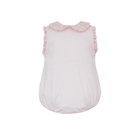 Petit Bebe Pink Gingham Floral Bubble