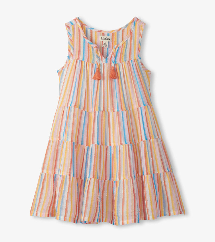 Hatley Sunny Stripes Tiered Dress