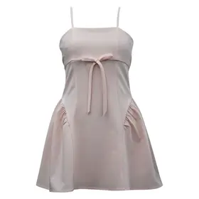 Ava & Yelly Blush Bow Front Dress