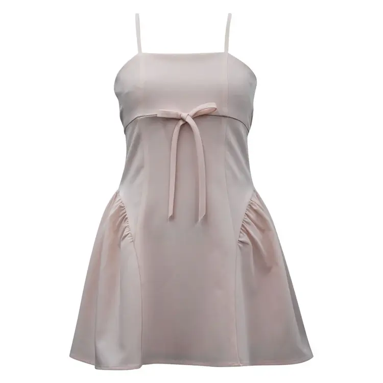 Ava & Yelly Blush Bow Front Dress