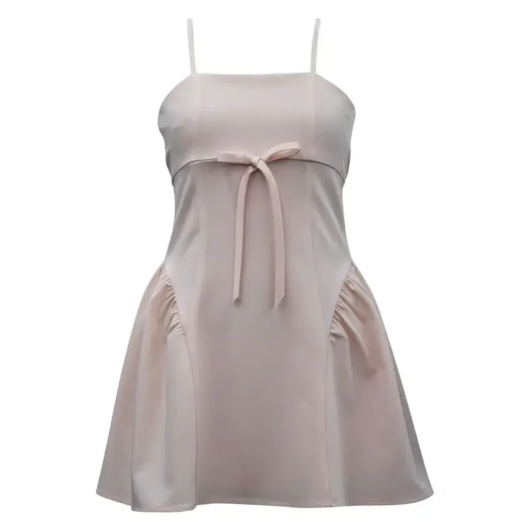 Ava & Yelly Blush Bow Dress