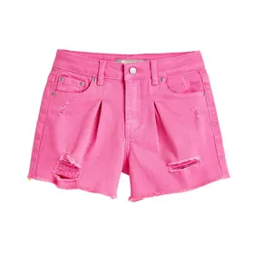 Tractr Azalea Pleated Weekender Shorts