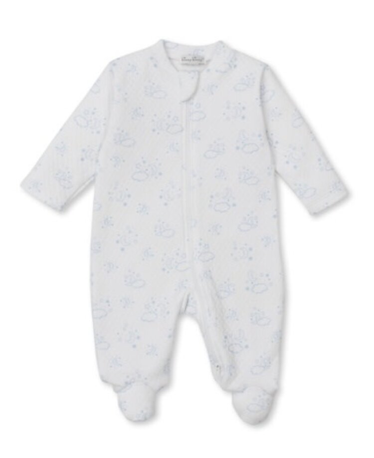 Kissy Kissy Bl Cheerful Goodnight Zip Footie