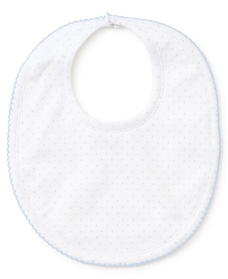 Kissy Kissy Blue Dot Bib