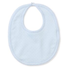 Kissy Kissy Blue w/ White Dot Bib