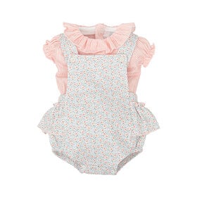 Babidu Pink Ging Floral Bubble Set