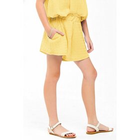 Good Girl Yelloiw Ruffle Waist Skirt