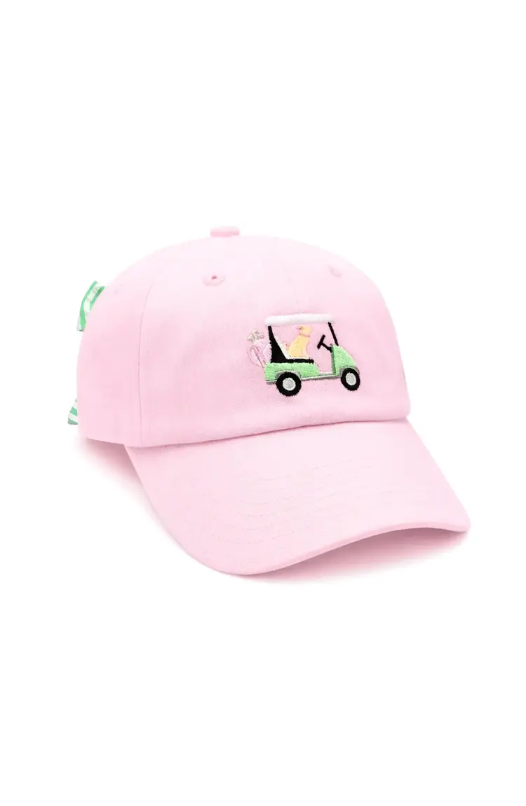 Bits & Bows Pink Dog Golf Cart Bow Hat
