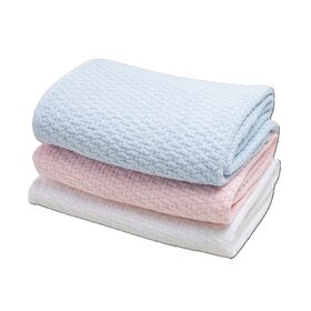 A Soft Idea Stonewash Basket Weave Blanket