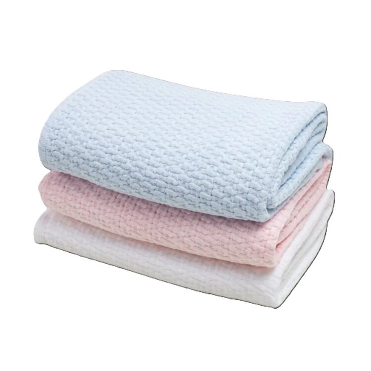 A Soft Idea Stonewash Basket Weave Blanket