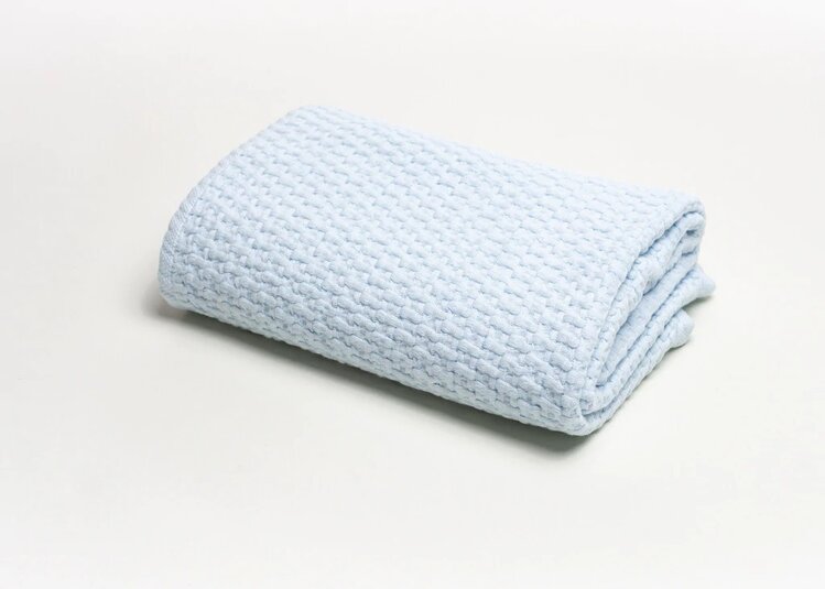 A Soft Idea Stonewash Basket Weave Blanket