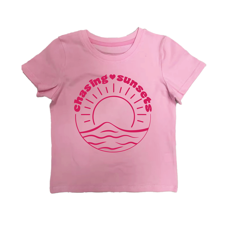 Tweenstyle Pink Chasing Sunsets T Shirt