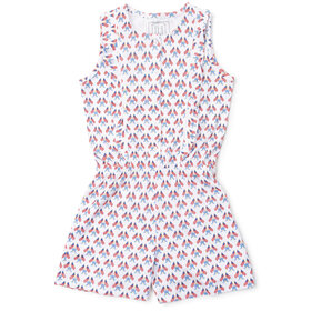 Lila + Hayes Stars, Stripes, & Bows Lola Romper