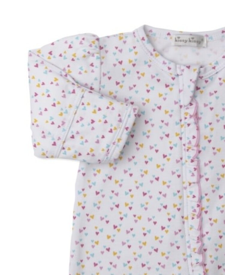 Kissy Kissy footie w/ zip comp