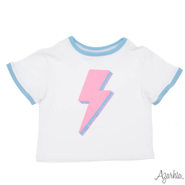 Azarhia Pink Lightening Bolt Shirt