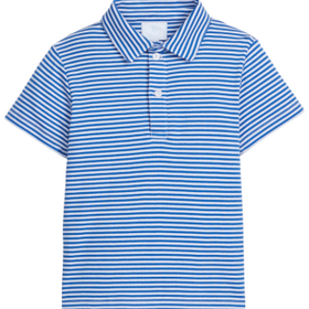 Little English Royal StripeShort Sleeve Polo
