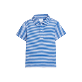 Little English Royal StripeShort Sleeve Polo