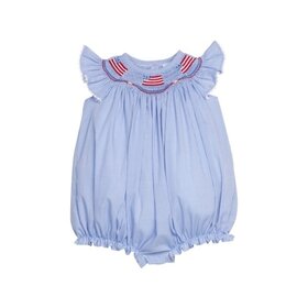 Little English Flags Smocked Bishop Bubble