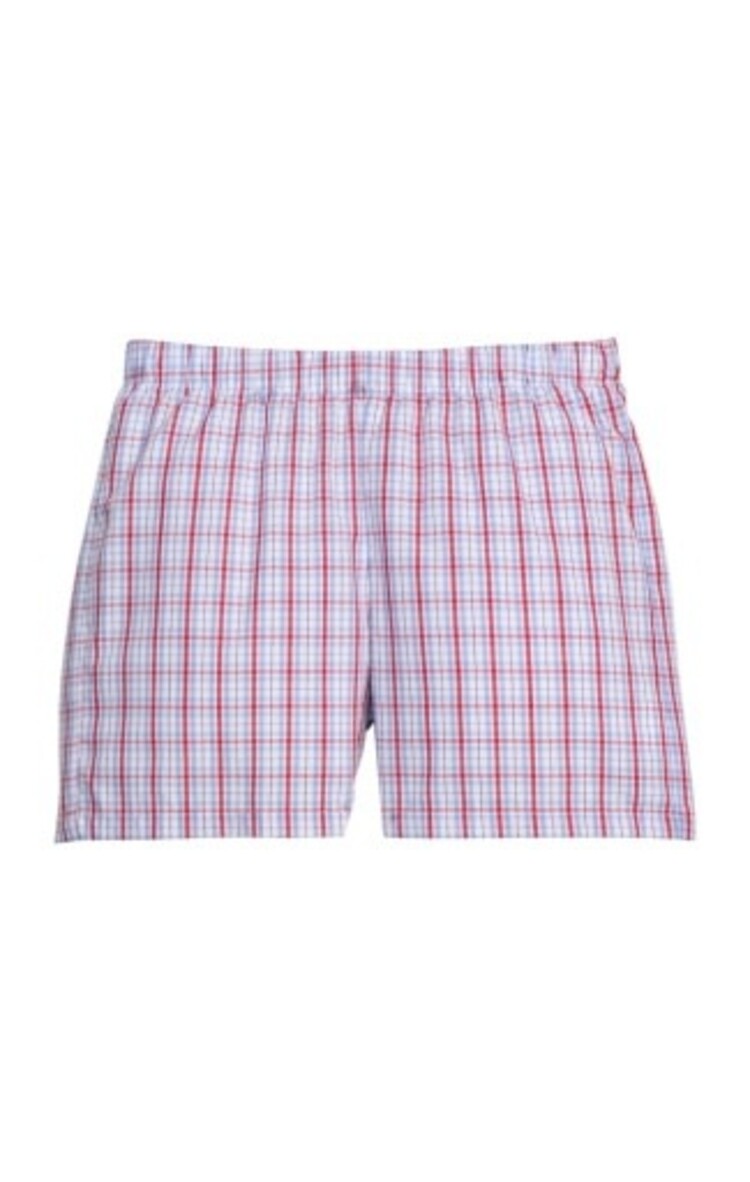 Little English Patriotic Plaid Basic Short