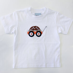 The Smiley Crab White Football Cart Shirt