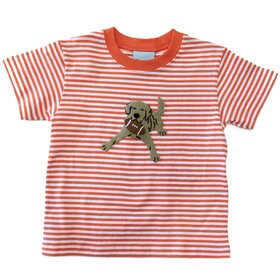 The Smiley Crab Orange Stripe Football Dog Shirt