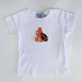 The Smiley Crab Orange Megaphone & Pom Pom Shirt