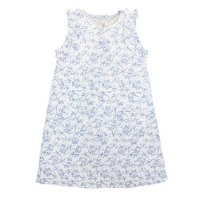 Baby Club Chic Blue Toile Ruffle Dress