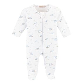 Baby Club Chic Up, Up, and Away Zip Footie