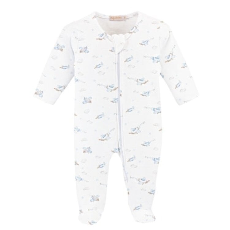 Baby Club Chic Up, Up, and Away Zip Footie