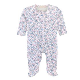 Baby Club Chic Tiny Soft Floral Zip Footie