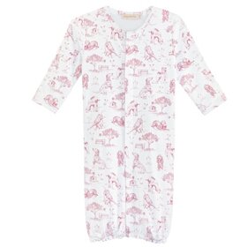 Baby Club Chic Pink Barking Bliss Converter Gown